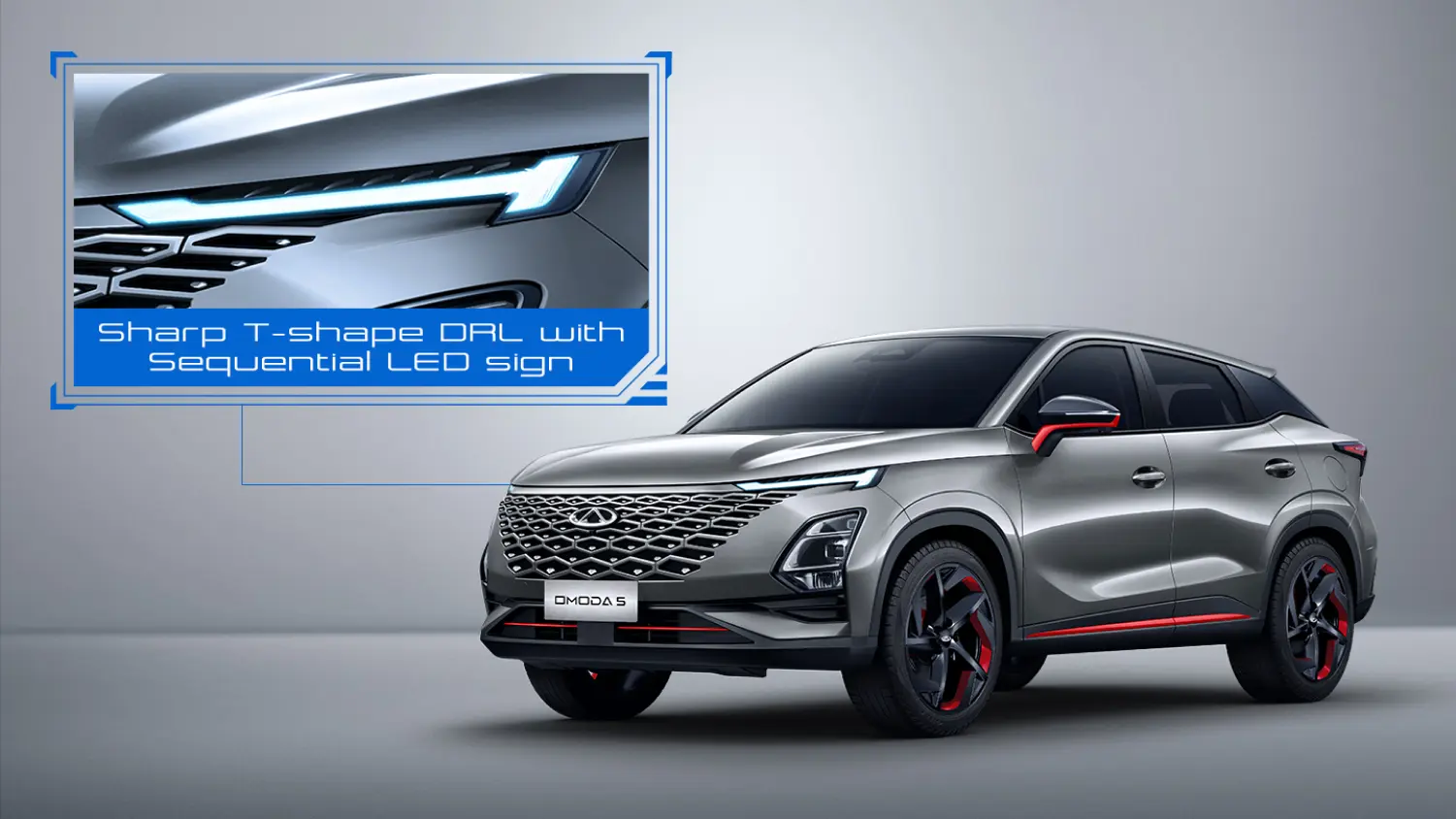 Chery Omoda 5 SHARP T-SHAPE LED
